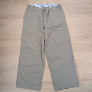 Ben Davis Gorilla Cut Khaki Work Pants Extra Wide Leg Skate Trousers 38x29
